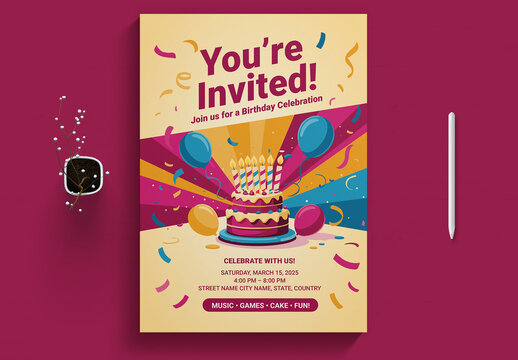 Birthday Flyer Template