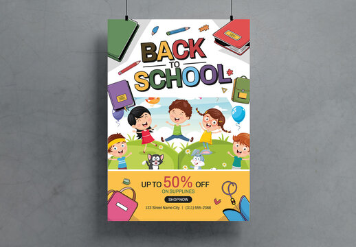 Back To School Flyer Template Design