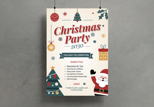 Christmas Party Flyer Template