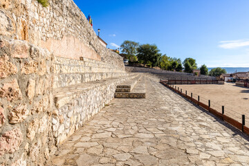 Fototapeta premium Details of the buildings in the historic center of the town of Hita