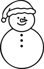 유치원 겨울 눈사람 캐릭터 라인드로잉 색칠공부(kindergarten winter snowman character line drawing coloring)