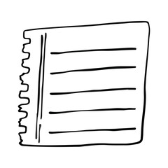 Notebooks doodle hand drawn outline set. paper with stripes or dots, blank collection. Notebooks reminder, memory sketch pages. Notes sheet clipart. Hand-Drawn Paper Notes and Stationery Elements.