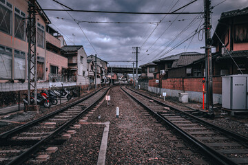 train in the railway station