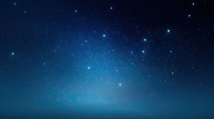 Obraz premium Night sky filled with stars and vibrant blue hues creating a serene and tranquil cosmic landscape for dreamy backgrounds