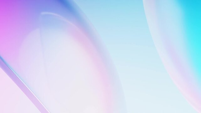 Gradient transparent geometry background, 3d rendering 4k