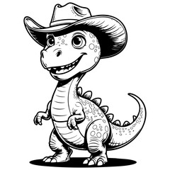 Cowboy Dino Smiling