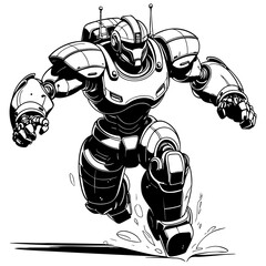 Futuristic Armored Mech