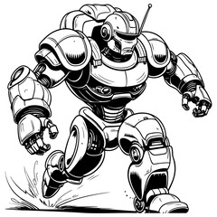 Running Battle Robot