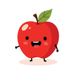 Minimal solid color vector art for National Apple Day with red & green apples, tree, baskets, juice, slices & heart shapes — for healthy, eco harvest themes