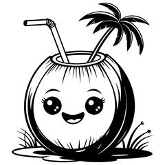 Cute Coconut Drink