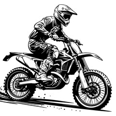 Motocross Rider Action