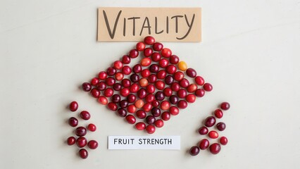 Vibrant Arrangement of Red Fruits Symbolizing Vitality and Strength