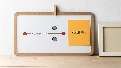 Visual Concept of Connection and Outreach in Minimalist Design