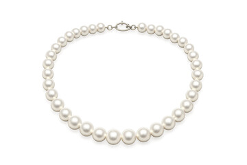 Obraz premium Pearl necklace jewelry accessory with transparent background