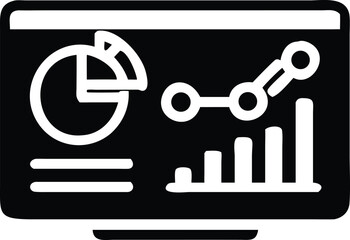Financial data presentation icon