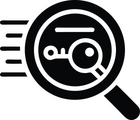 Unlocking information search icon