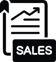 Increasing sales report icon