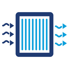 Filter AC Blue icon
