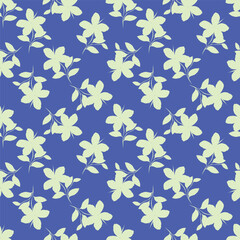 Seamless flowers pattern in vector. Abstract flower pattern design