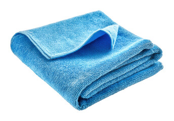 Washing action blue towel home product clean isolated on transparent background