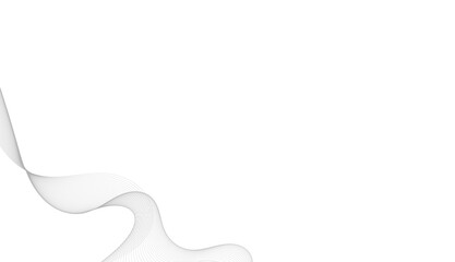 Obraz premium Abstract White Background with Flowing Gray Wavy Lines and Smoke Effect
