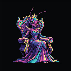 Majestic Ant Queen on Her Throne