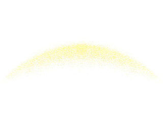 Abstract Gold Yellow Light Glitter Swirls PNG Shape on Transparent Background