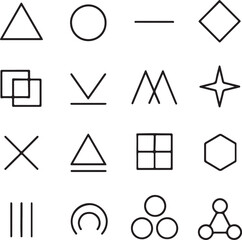 set of abstract symbols