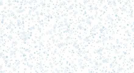 Gentle snowfall background illustration with delicate snowflakes for winter themes
