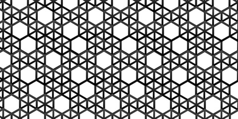 seamless pattern gradient grid with flowers and leaves hexagon type texture wallpaper background. 