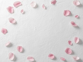 桜の花びらが舞う和紙のイラスト