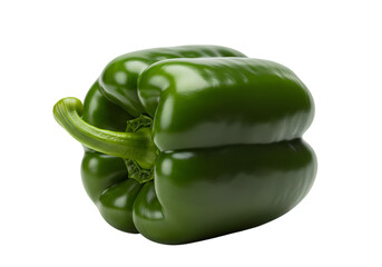 Fresh vibrant green bell pepper, healthy eating
