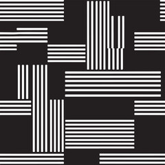 Abstract vector pattern with black and white lines resembling a digital barcode symbol for business information