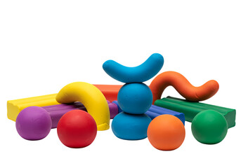 Vibrant modeling clay shapes inspire creativity