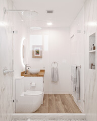 modern bathroom interior