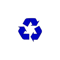 Obraz premium Recycling symbol vector icon sign