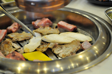 grilled pork , grilled pork in the oven