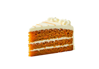 Indulge in a delectable slice of carrot cake