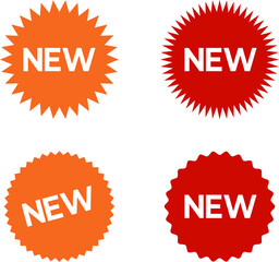 New sticker set, discount sticker, special price, advertising campaign, jagged starburst sticker icon, sale sticker. Stickers for New Arrival shop product tags, new labels or sale badges and banners
