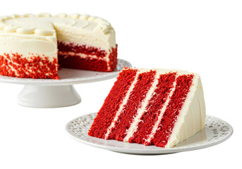 Delicious red velvet cake ready for celebration