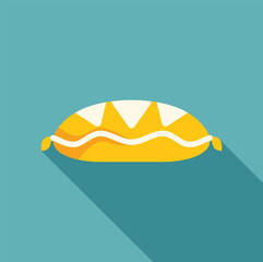 Comfortable orthopedic pillow promoting proper spinal alignment during sleep