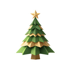 Obraz premium Christmas tree on a PNG transparent background 