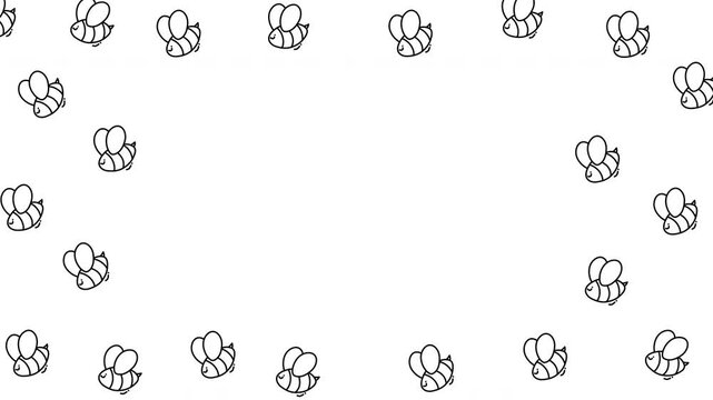 Looping animal silhouette border with stick figure women is perfect for stationery, event posters, or playful design projects. Great for framing designs