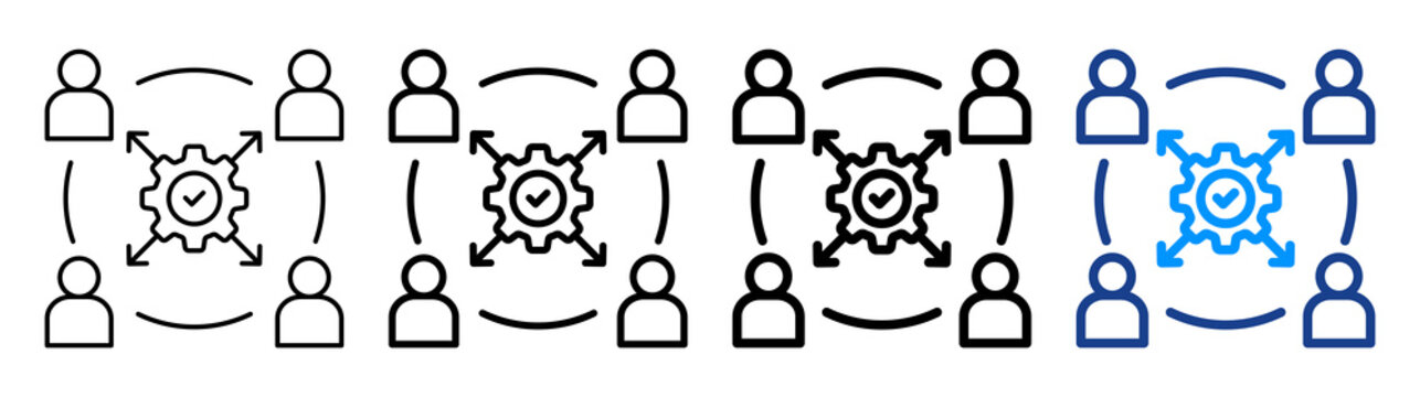 Cross Functional Icon Different Style Outline Collection Set