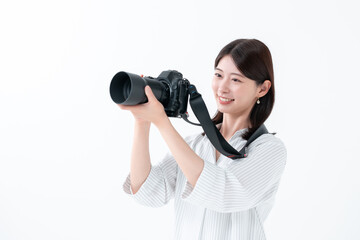 カメラ　女性