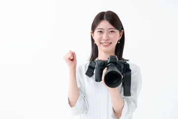 Fotobehang Muziek カメラ　女性  © naka