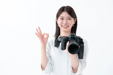 Fotobehang Muziek カメラ　女性  © naka