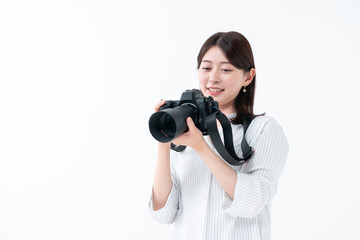 カメラ　女性