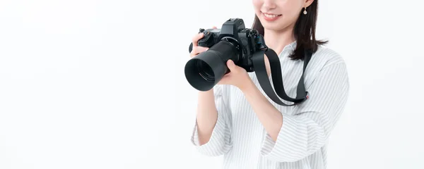 Fotobehang Muziek カメラ　女性  © naka