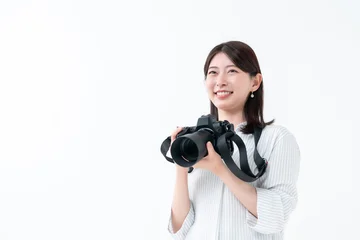 Fotobehang Muziek カメラ　女性  © naka